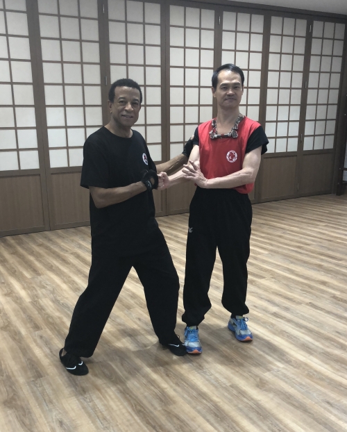 Dr. Wesley with Master Wong
at Bangkok Wing Chun Kung Fu