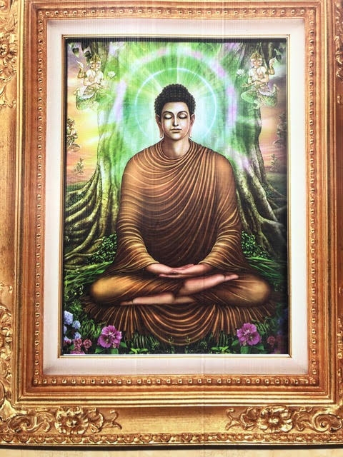 Thai painting of Buddha, analogous to the Monk of The Well